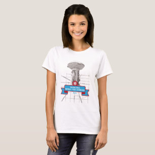T-shirt básico do DCSFA das mulheres