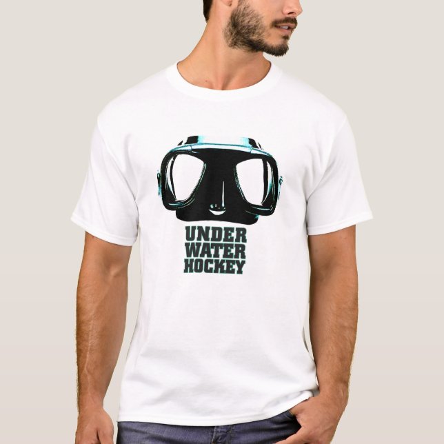 T-shirt básico do hóquei subaquático (Frente)