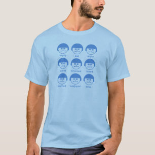 T-shirt básico do impressão de Botox SkyBlue