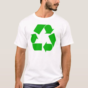 T-shirt básico do reciclar