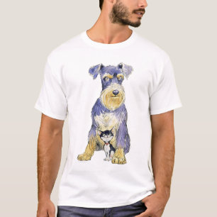T-shirt básico do Schnauzer