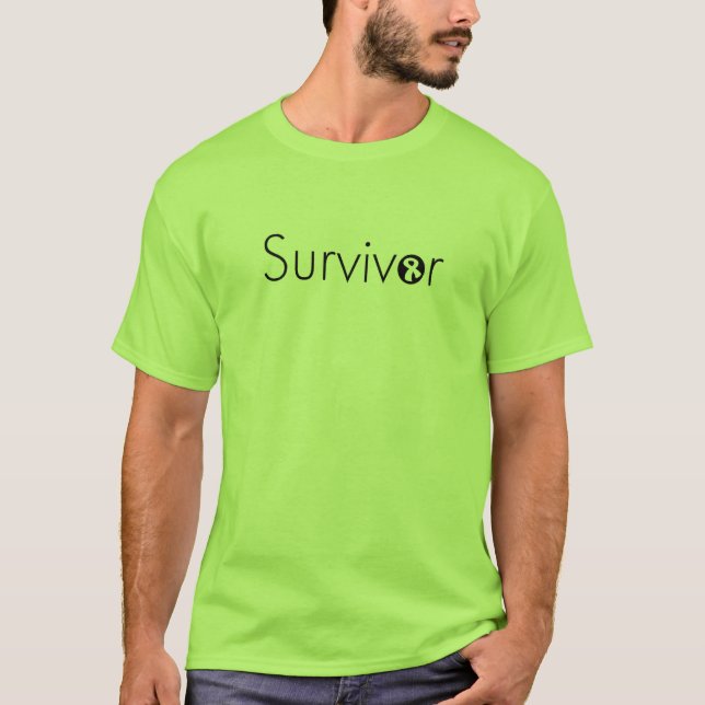 T-shirt básico do sobrevivente (Frente)