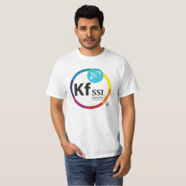 T-shirt básico dos homens com logotipo de KFSSI