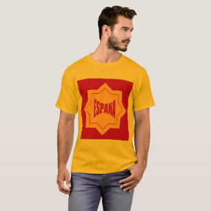 T-shirt básico dourado homens Desenho ESPANA