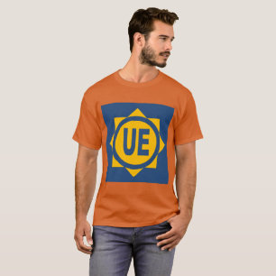 T-shirt básico escuro cor de laranja homens