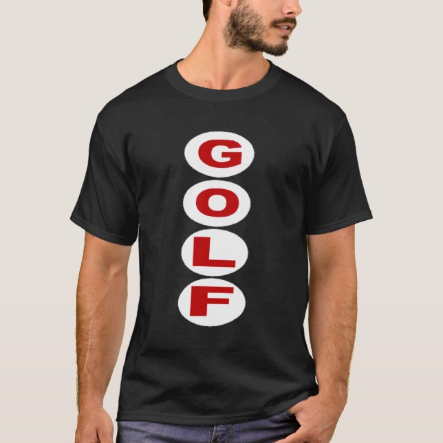 T-shirt básico escuro preto GOLFE (Frente)
