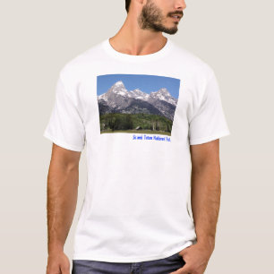 T-shirt básico grande do parque nacional de Teton