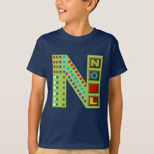 T-shirt básico marinho Desenho NATAL CHOCO BOMBONS