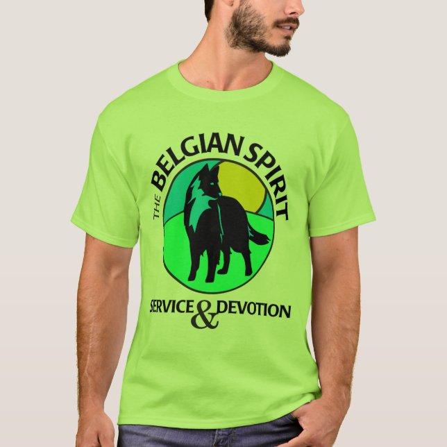 T-shirt básico no verde (Frente)