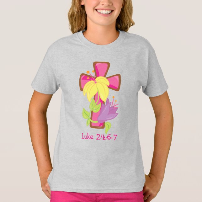 T-Shirt Básico Para Meninas (Frente)