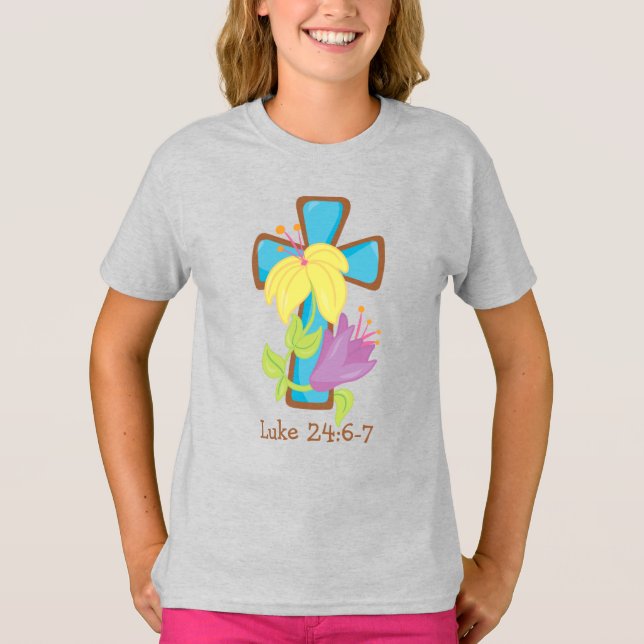 T-Shirt Básico Para Meninas (Frente)