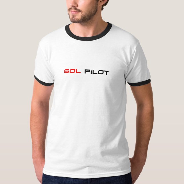 T-shirt básico piloto do solenóide (Frente)