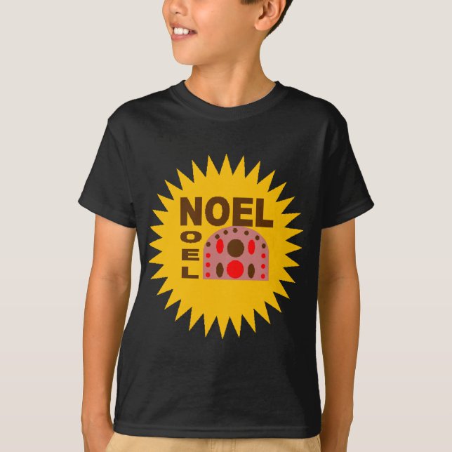 T-shirt básico preto Desenho BOLO NATAL (Frente)