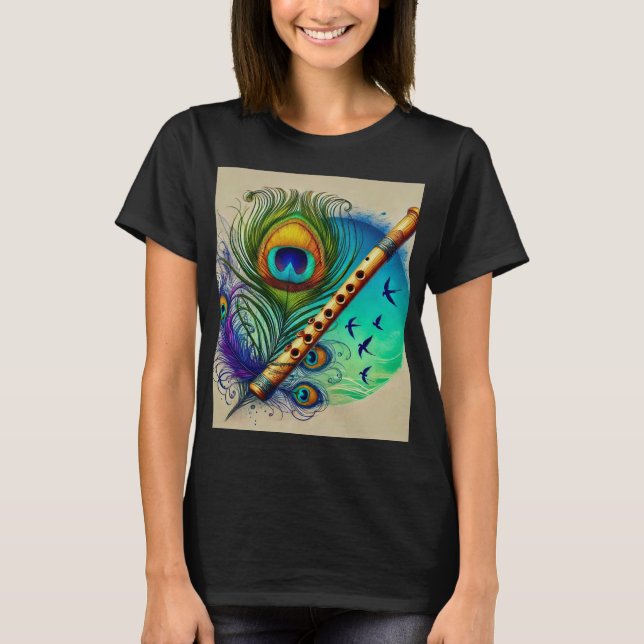 T-Shirt Básico Projetado Personalmente Moderno (Frente)