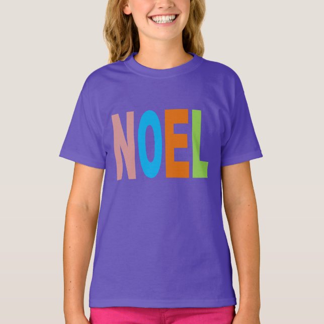 T-shirt básico púrpero Desenho NATAL (Frente)