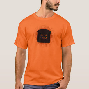 T-shirt básico queimado do brinde
