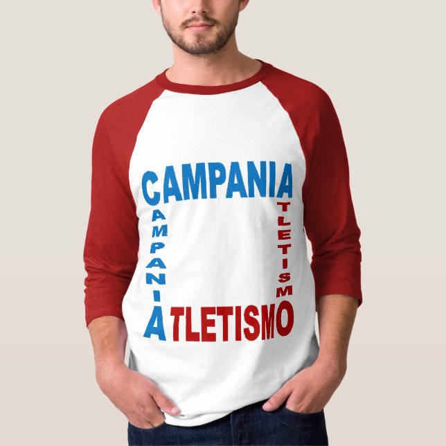 T-shirt básico raglan CAMPANIA ATLETISME (Frente)