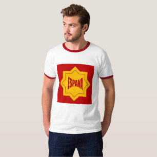T-SHIRT BÁSICO RAS-DE-COU HOMENS DESENHO ESPANA
