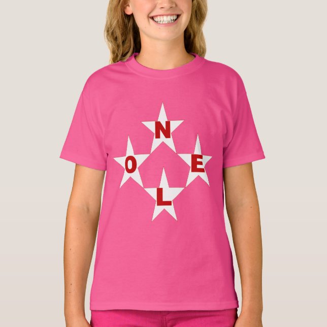 T-shirt básico recortar ouah Desenho NATAL (Frente)