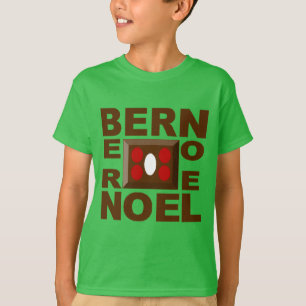 T-shirt básico verde trevo Desenho BERN NATAL