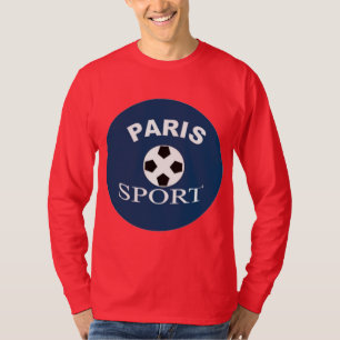 T-shirt básico vermelho profunda PARIS DESPORTO