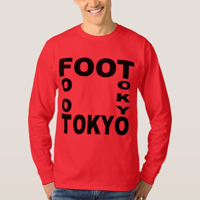 T-shirt básico vermelho profundo FUTEBOL TÓQUIO (Frente)