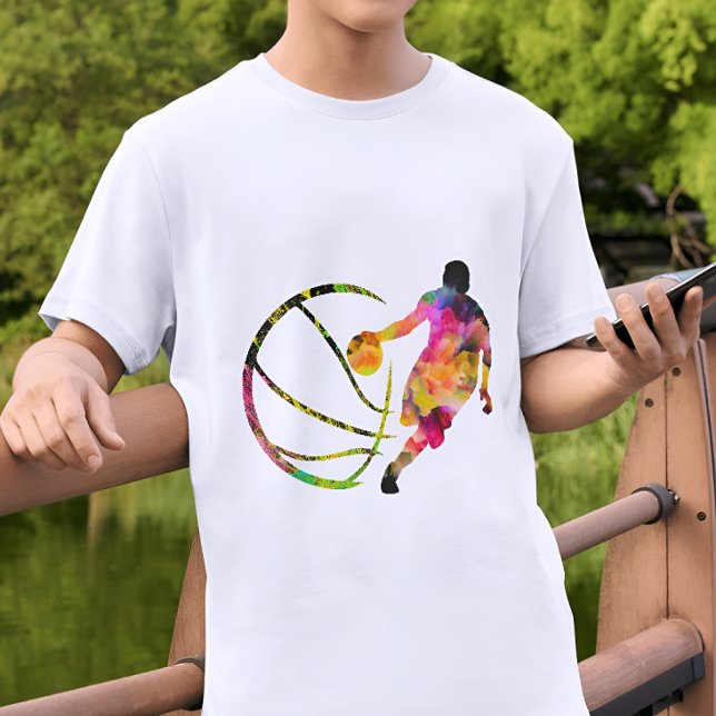 t-shirt basket color Silhouket Basball (Criador carregado)