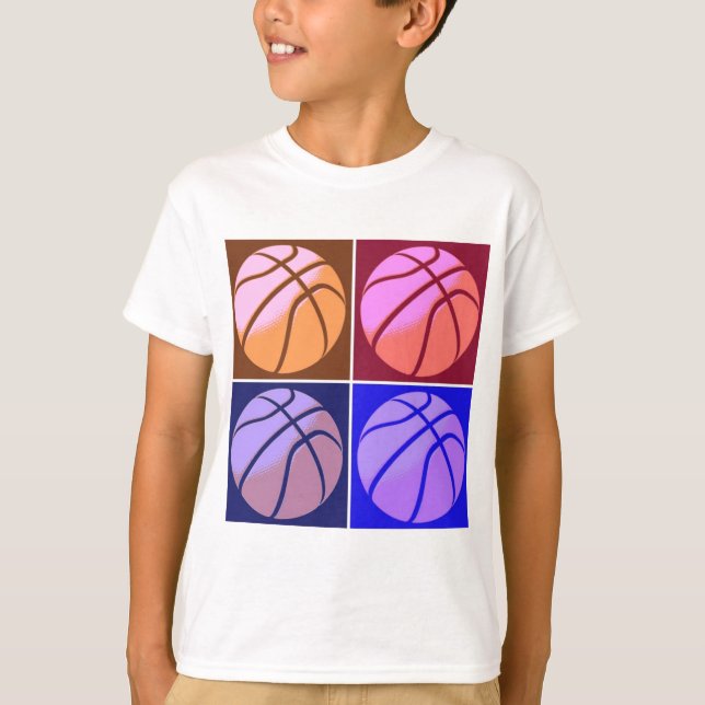 T-shirt Basquete de pop (Frente)