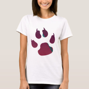 T-shirt Basquete em Forma de Garra