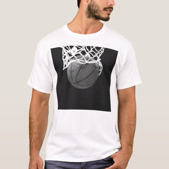 T-shirt Basquete preto e branco (Frente)