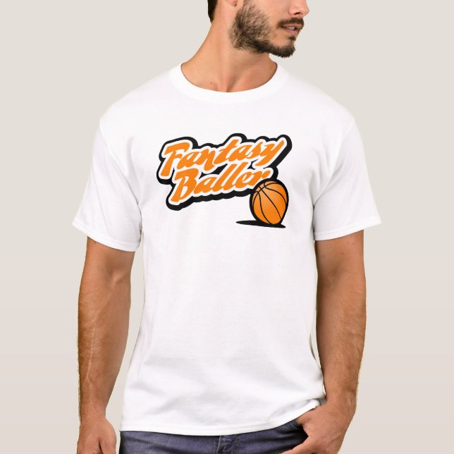 T-shirt Basquetebol Baller da fantasia (Frente)