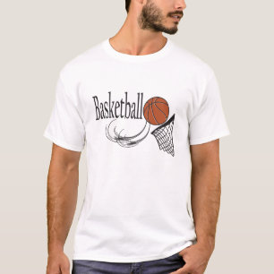 T-shirt Basquetebol e aro