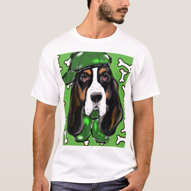 T-shirt Basset Hound (Frente)