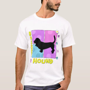 T-shirt Basset Hound Groovy