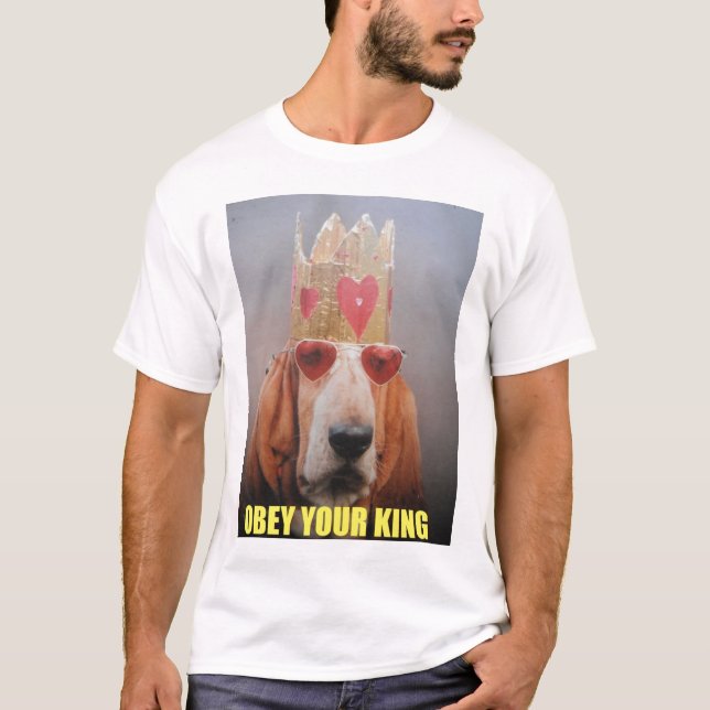T-Shirt Basset Hound King (Frente)