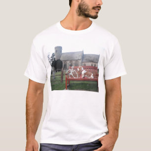 T-Shirt Basset Hound Visitando Mr Bones
