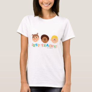 T-shirt Basta Peachy Retro Kid Art Nostalgy Fun Design
