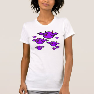 T-shirt Bastões violetas