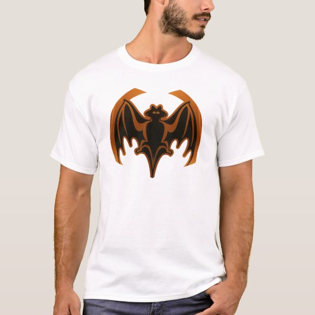 T-shirt Bat Brown O MUSEUM Zazzle dá presentes (Frente)