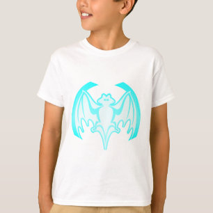 T-shirt Bat Cyan Inv The MUSEUM Zazzle Gifs