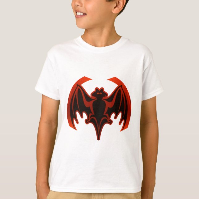 T-shirt Bat Red O MUSEUM Zazzle Dons (Frente)