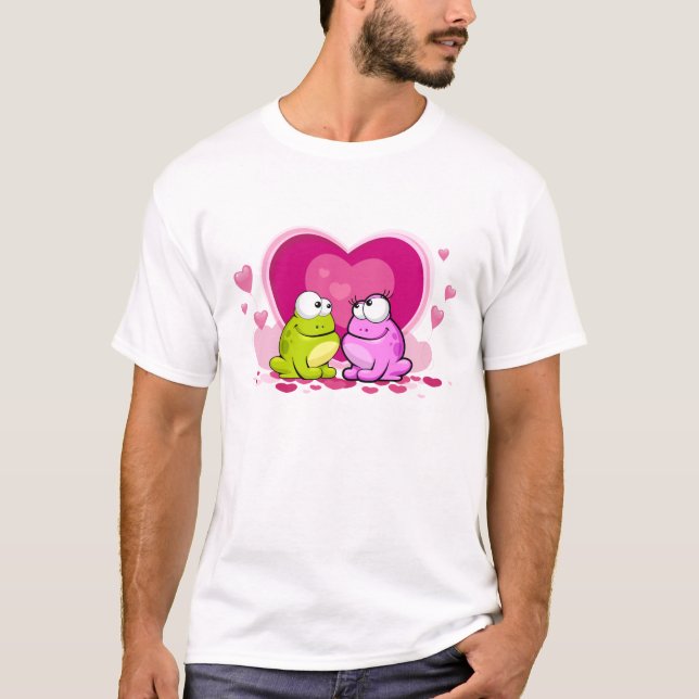 T-shirt Bata o sapo - sinta o amor (Frente)
