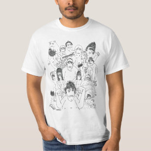 T-shirt "Bata-o" T da pintura mural do tonto