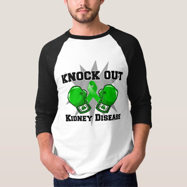 T-shirt Bata para fora a doença renal (Frente)