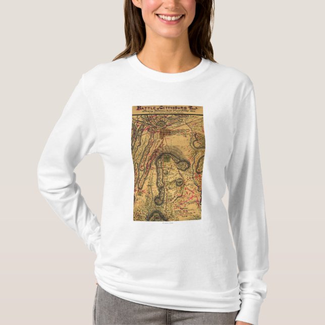 T-shirt Batalha de Gettysburg (Frente)
