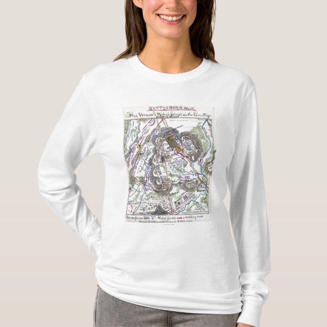 T-shirt Batalha de Gettysburg 6 (Frente)