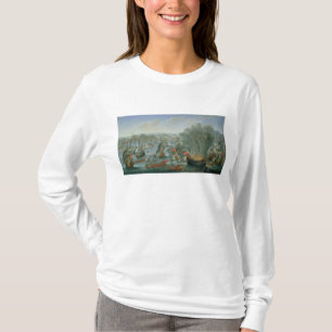 T-shirt Batalha naval com a frota espanhola