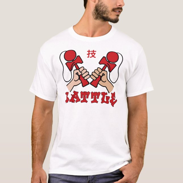 T-shirt Batalha, vermelha (Frente)