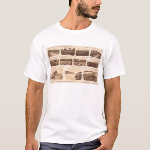 T-shirt Baterias, redoubts, construção, canal, ponte