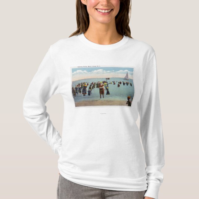 T-shirt Bathers na praia (Frente)